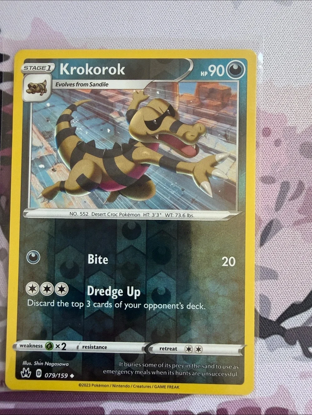 Sandile & Krokorok Reverse Holo Pokémon Card Lot | 3 Cards ✨5/$25✨